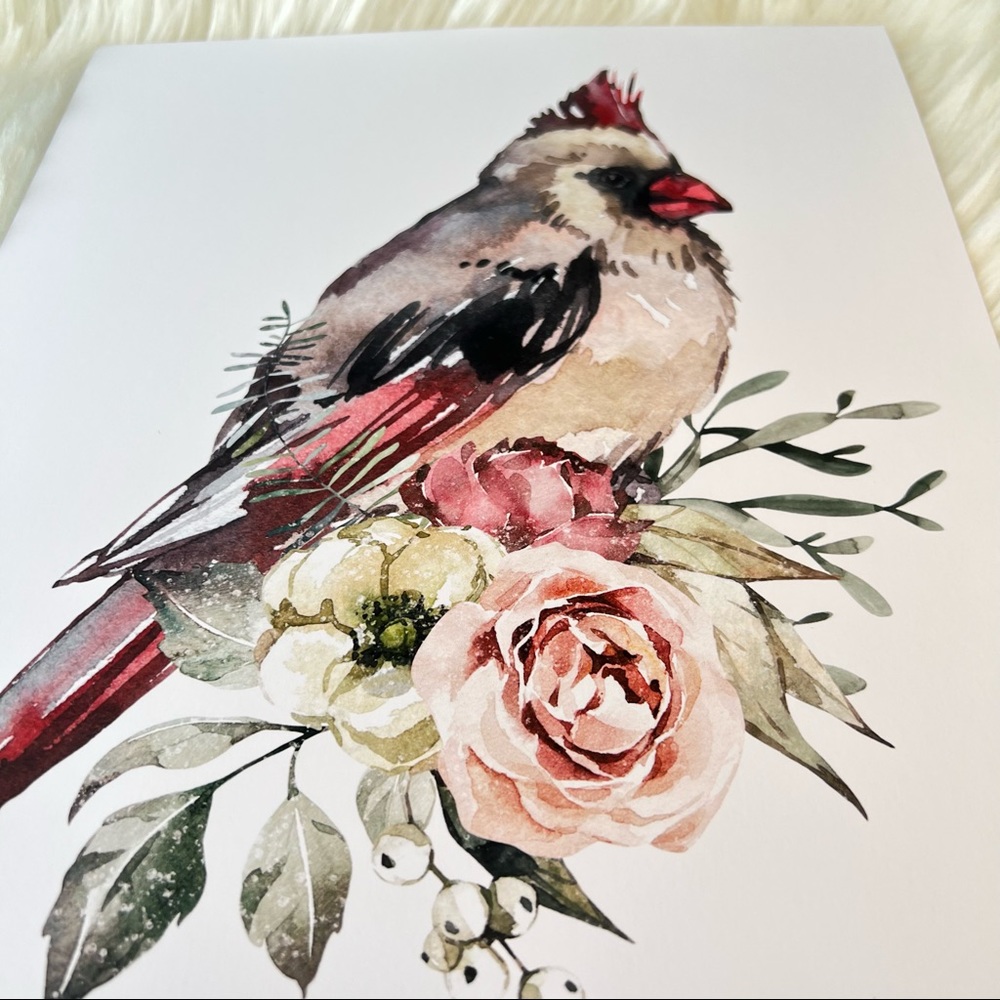 Cardinal Wall Art Print Poster Illustration Unframed - Picture 16 of 17